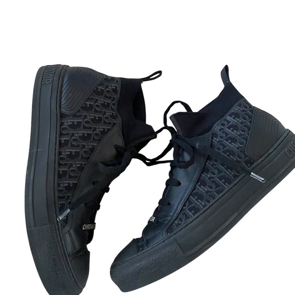 Dior Monogram Black Sneakers - Picture 3 of 12